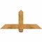 Ekena Millwork Eugene Rough Sawn Timber Gable Bracket, Western Red Cedar, 36"W x 16"H x 4"D x 4"F, 11/12 Pitch GBW036X16X0404EUG00RWR - alternate 1